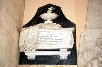 Memorial to Frederick William son of Thomas Philip Baron Grantham August 2011